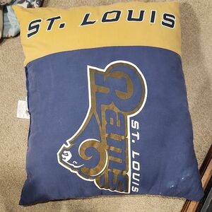 St. Louis Rams Blue and Gold Pillow